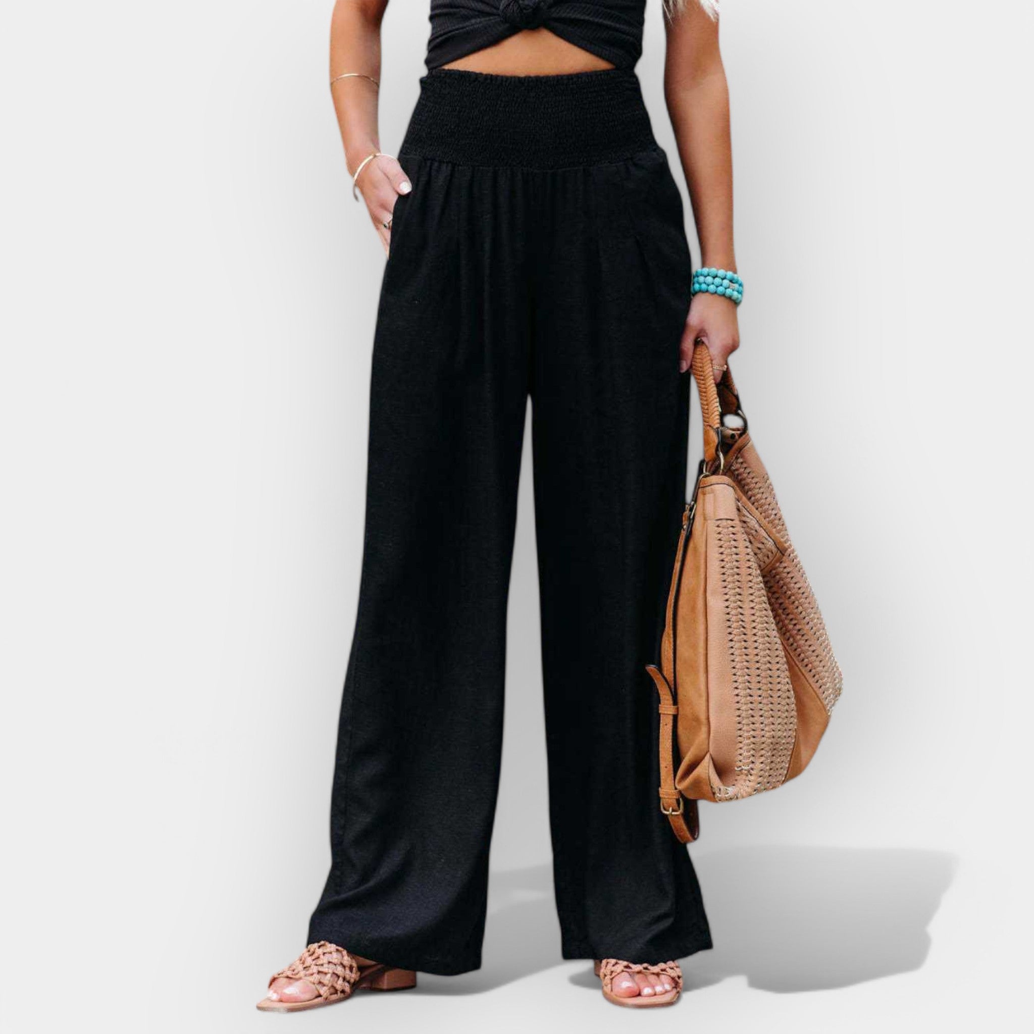 Elda - Elegantiškos plačios kelnės