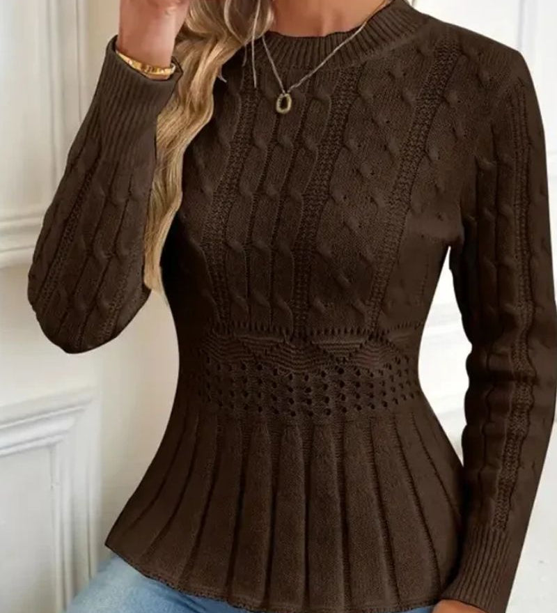 Hana - Megztinis su peplum