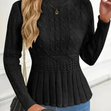 Hana - Megztinis su peplum