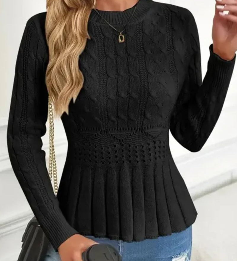 Hana - Megztinis su peplum