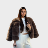 Amira - Elegantiška dirbtinio kailio striukė