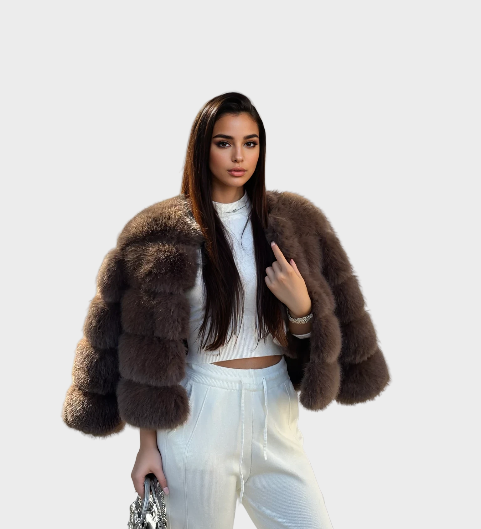 Amira - Elegantiška dirbtinio kailio striukė