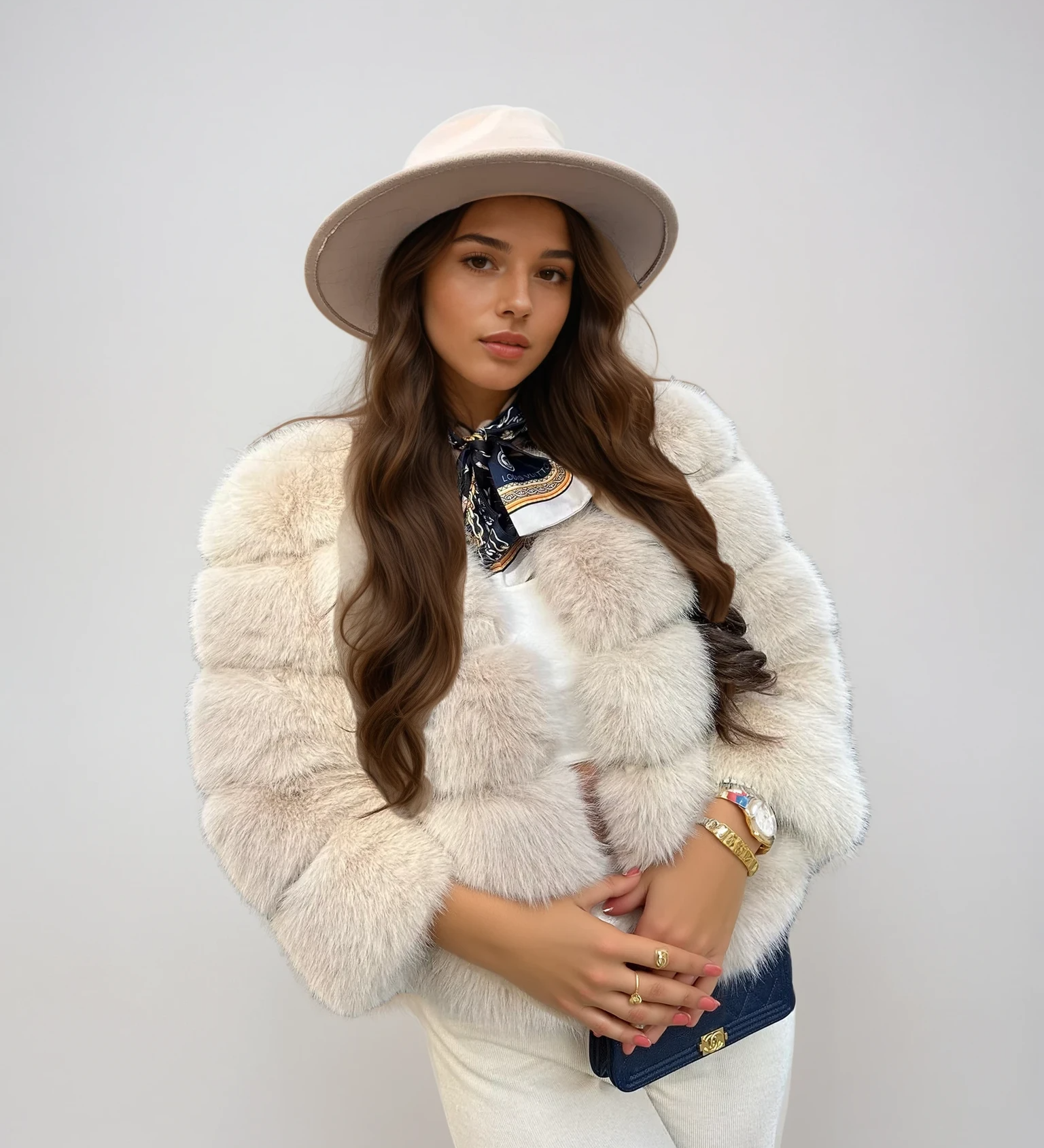 Amira - Elegantiška dirbtinio kailio striukė