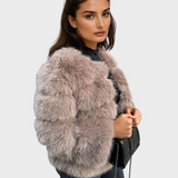 Amira - Elegantiška dirbtinio kailio striukė