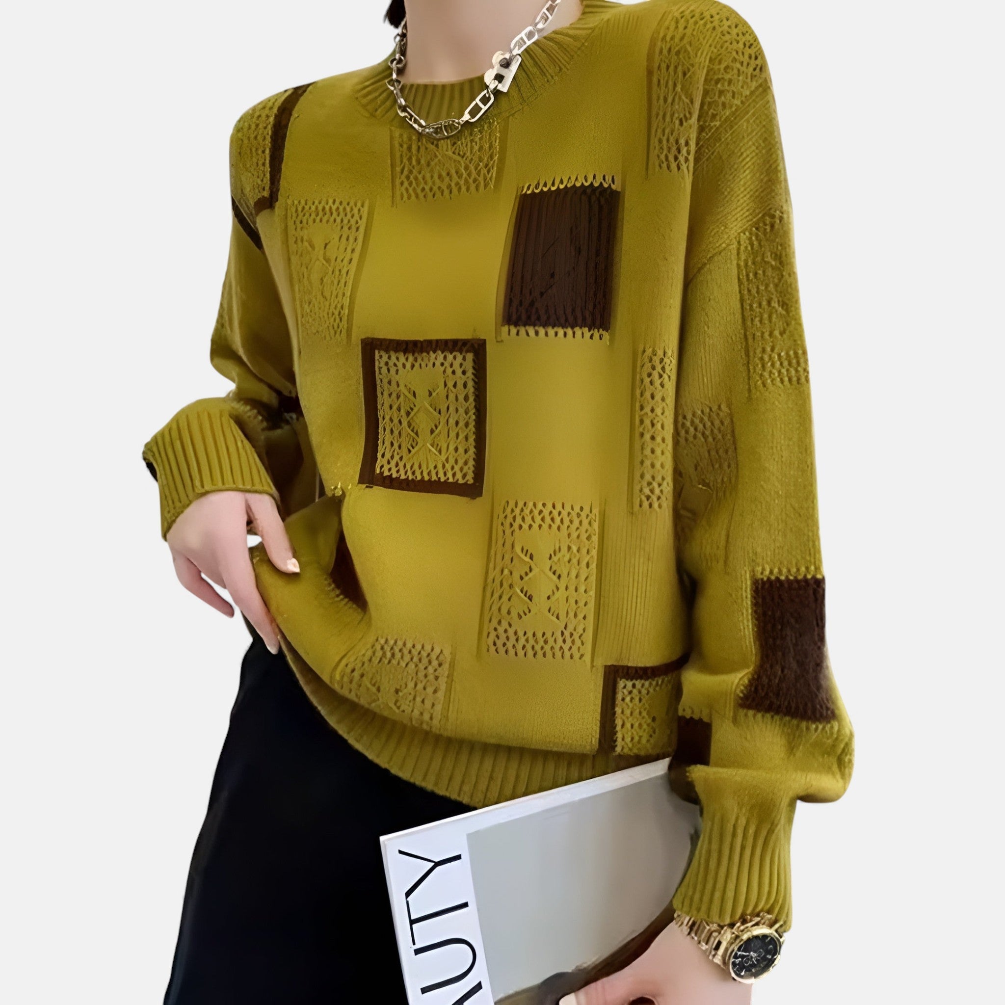 Alica - Elegantiškas ir Patogus Megztinis